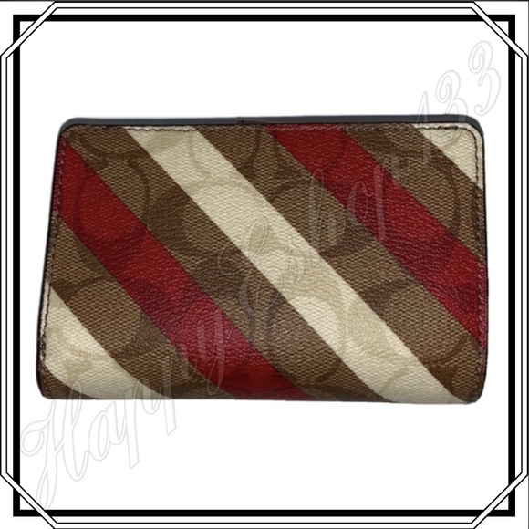 Coach Medium Corner Zip Wallet in Signature Canvas - Picture 4 of 11